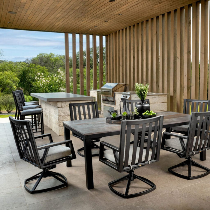 OW Lee Aris Swivel Rocker Dining Arm Chair