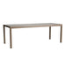 Milan 87" Rectangular Umbrella Dining Table in Brushwood Finish