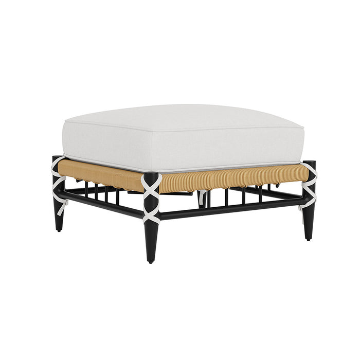 Lloyd Flanders Low Country Ottoman in Natural Finish