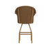 Lloyd Flanders All Seasons Swivel Bar Stool with Padded Seat, back view