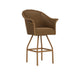 Lloyd Flanders All Seasons Swivel Bar Stool with Padded Seat, three-quarter view