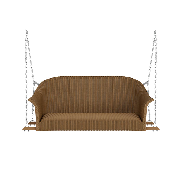 Lloyd Flanders All Seasons Settee Swing with Padded Seat, front view