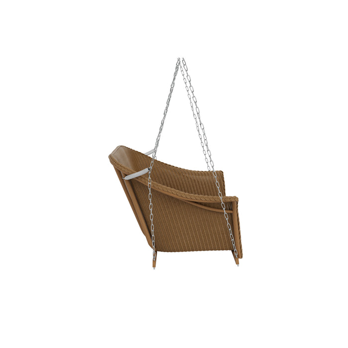 Lloyd Flanders All Seasons Settee Swing with Padded Seat, side view