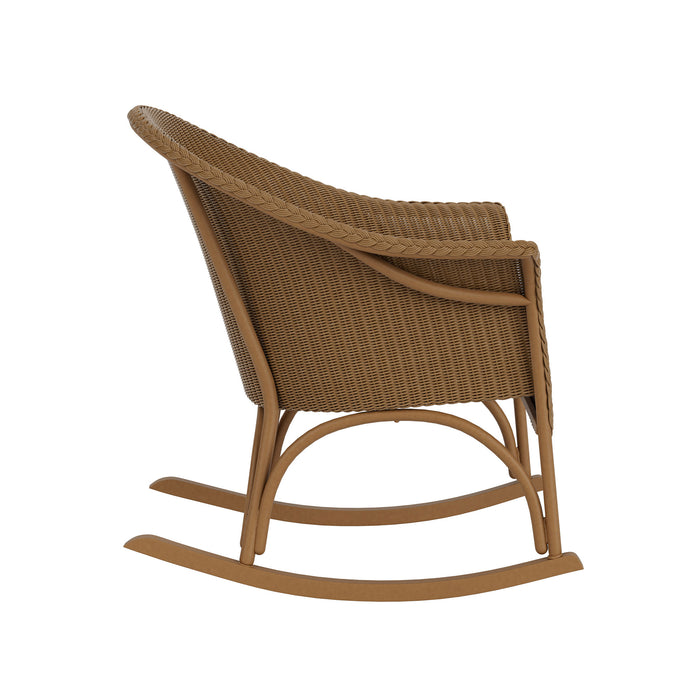 Lloyd Flanders All Seasons Lounge Rocker with Padded Seat, side view