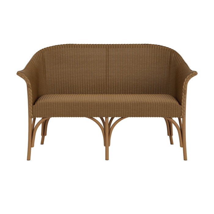 Lloyd Flanders All Seasons Settee with Padded Seat, front view