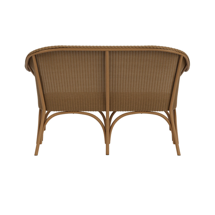 Lloyd Flanders All Seasons Settee with Padded Seat, back view