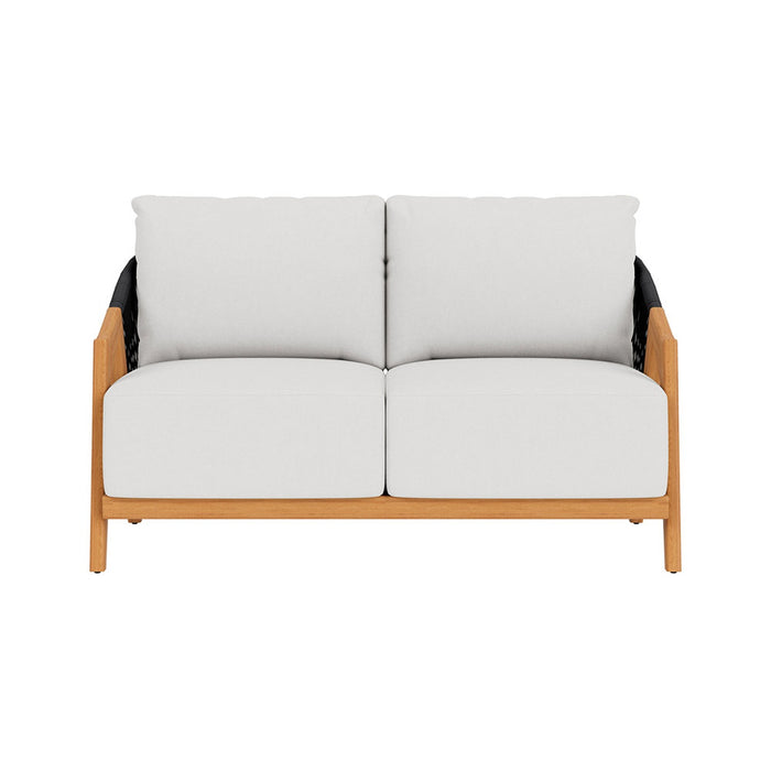 Lloyd Flanders Alpine Loveseat in Natural Teak Finish