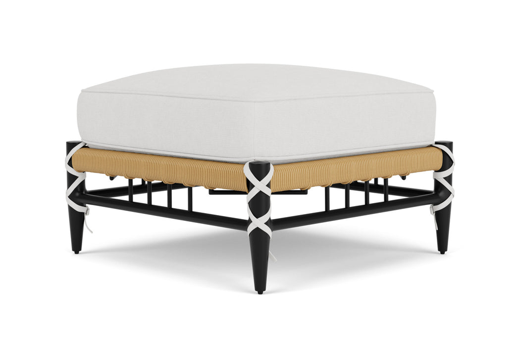 Lloyd Flanders Low Country Ottoman in Natural Finish