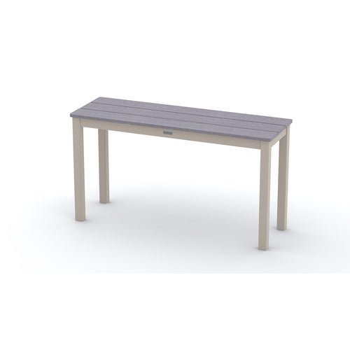 Telescope Casual Rustic Polymer Dining Height Parson Table With 18" x 54" Rectangular Table Top