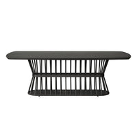 86.5" Boat Shaped Dining Table