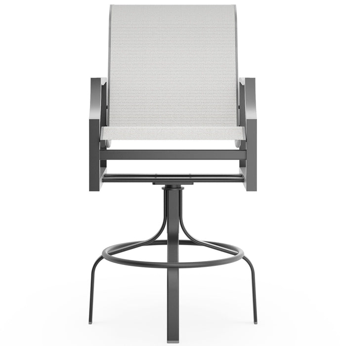 Woodard Nico Sling Swivel Bar Stool