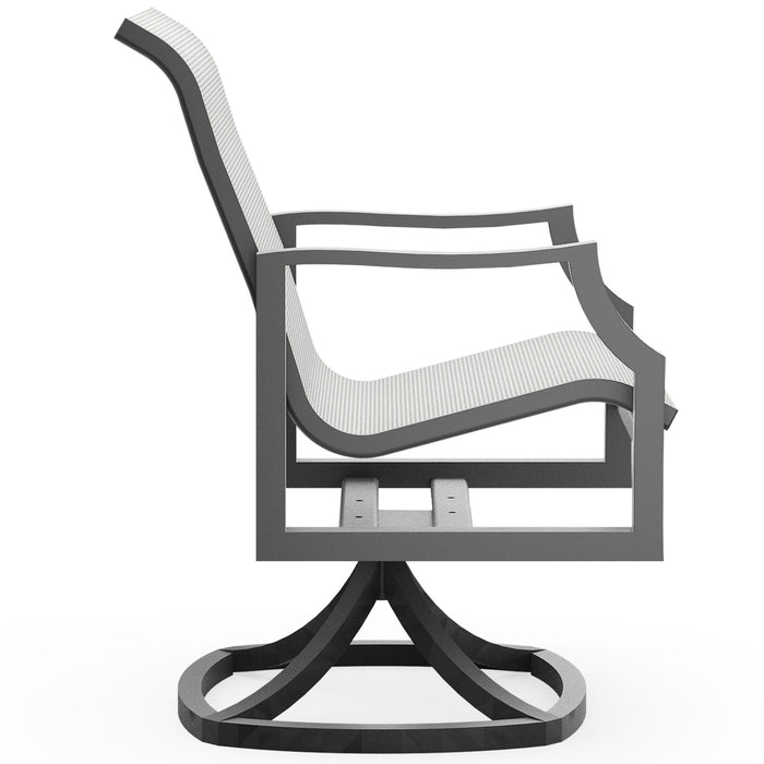 Woodard Nico Sling Swivel Dining Chair