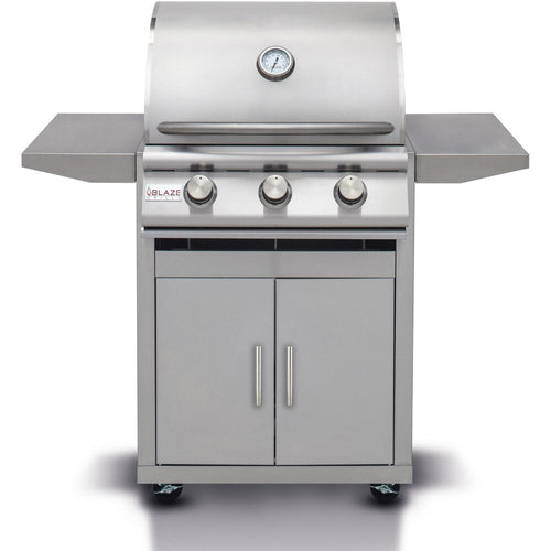 Blaze Prelude LBM 25-Inch 3-Burner Freestanding Gas Grill (BLZ-3LBM-LP/NG + CART)