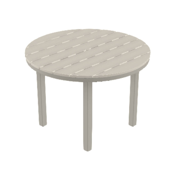 Telescope Casual Rustic Polymer Dining Height Parson Table With 42" Round Table Top