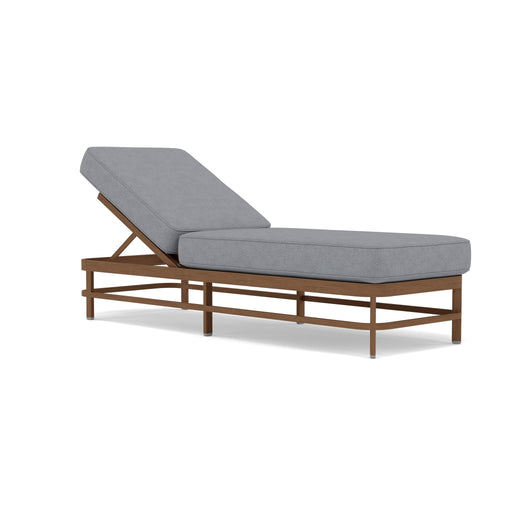 Woodard Brit Armless Adjustable Chaise Lounge with Wheels