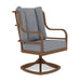 Woodard Brit Swivel Dining Arm Chair