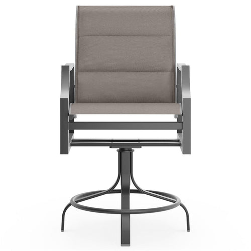 Woodard Nico Padded Sling Swivel Counter Stool