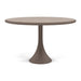 Woodard Brit 5-Piece Dining Set: Profile 48" Round Pedestal Dining Table