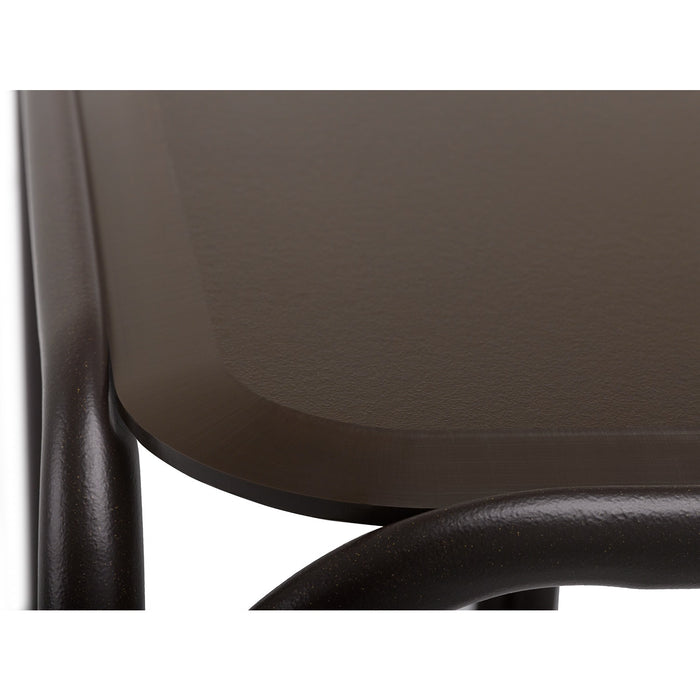 Telescope Casual Slat End Table 17" Square End Top Table