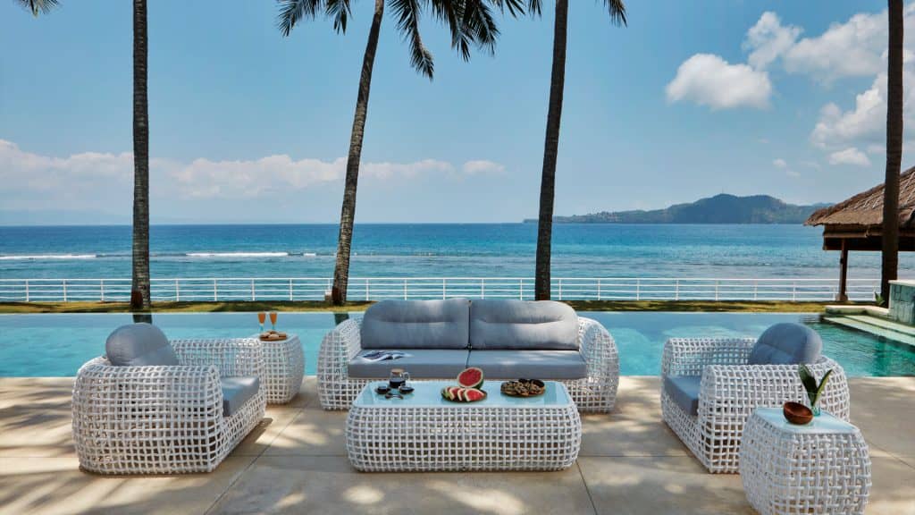 Skyline Design Dynasty Sofa with Sunbrella Cushion