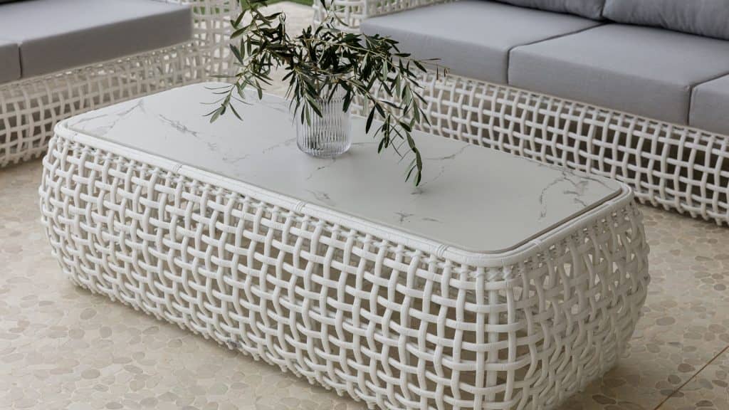 Skyline Design Dynasty Coffee Table with Glass