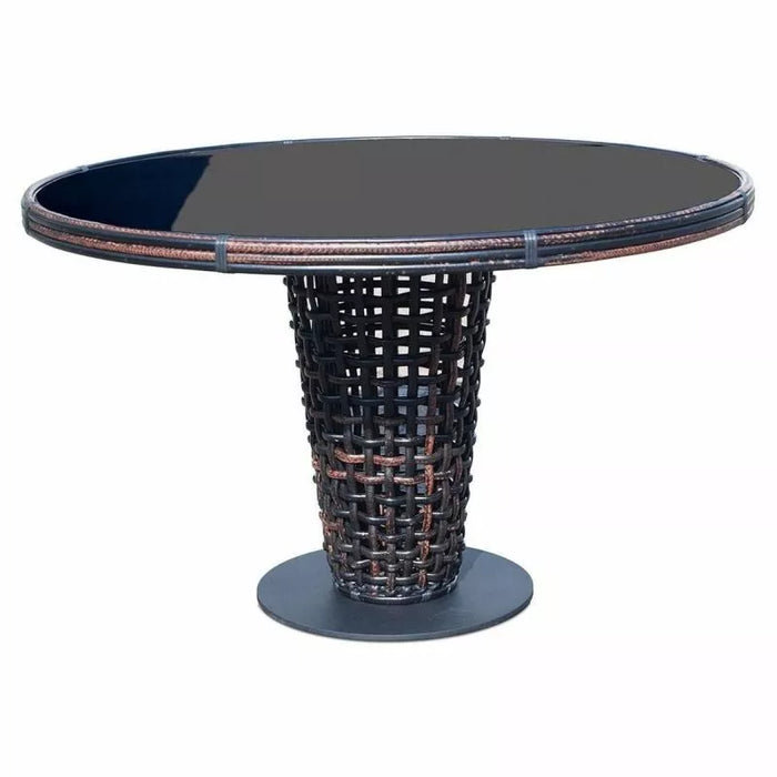 Skyline Design Dynasty 5-Piece Dining Set with Sunbrella Cushion - Black Mushroom