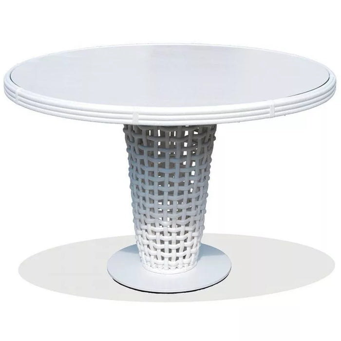 Skyline Design Dynasty 5-Piece Dining Set with Sunbrella Cushion - White Mushroom