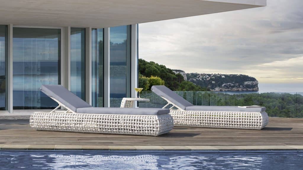 Skyline Design Dynasty Chaise Lounger with Sunbrella Cushion