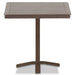 Telescope Casual Slat Dining Height Pedestal Table With 42 inch Square Table Top