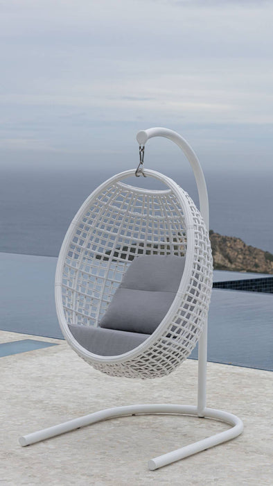 Skyline Design Dynasty Hanging Chair with Frame and Sunbrella Cushion