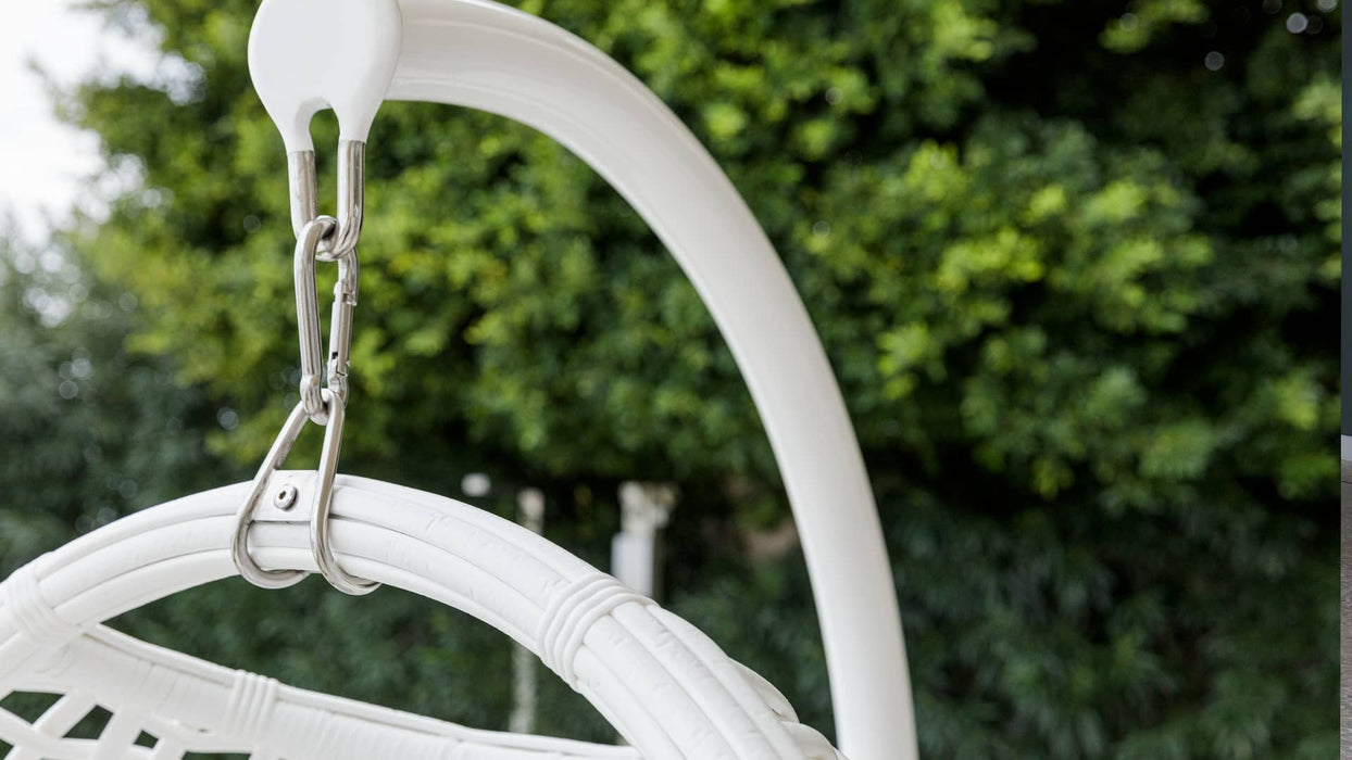 Skyline Design Dynasty Hanging Chair with Frame and Sunbrella Cushion