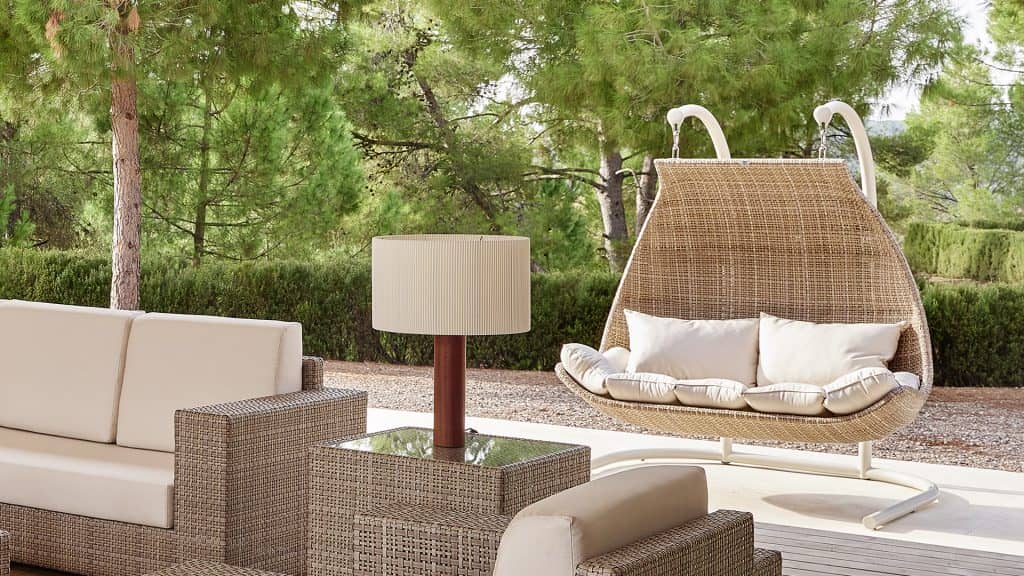 Skyline Design Paloma Double Hanging Chair with Sunbrella Cushion