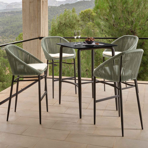 Skyline Design Rodona 5-Piece Pub Set with Sunbrella Cushions