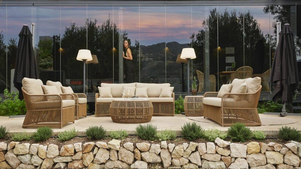 Skyline Design Calixto Sofa with Sunbrella Cushion