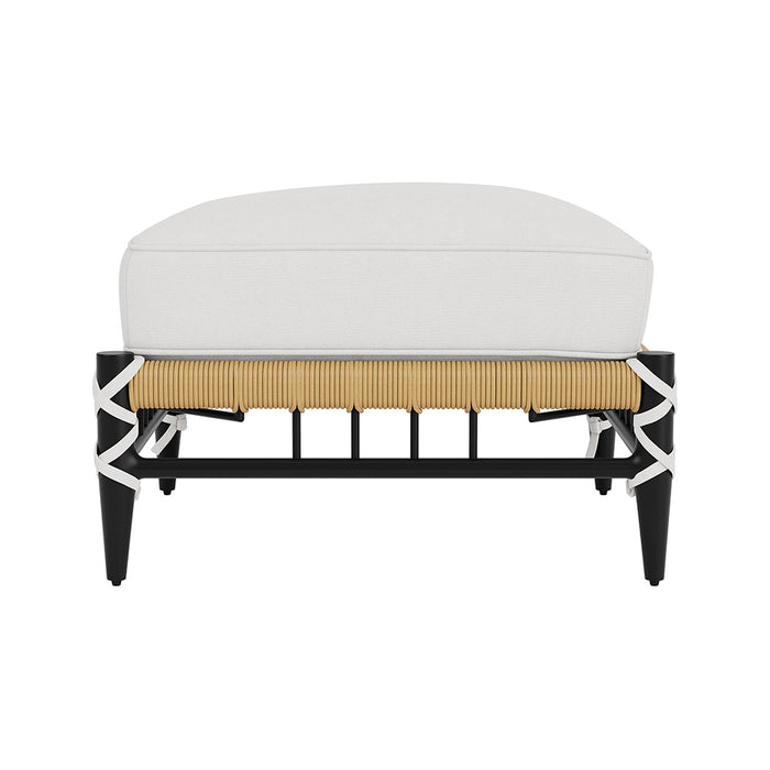 Lloyd Flanders Low Country Ottoman in Natural Finish