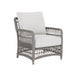 Lloyd Flanders Mackinac Lounge Chair, three-quarter view