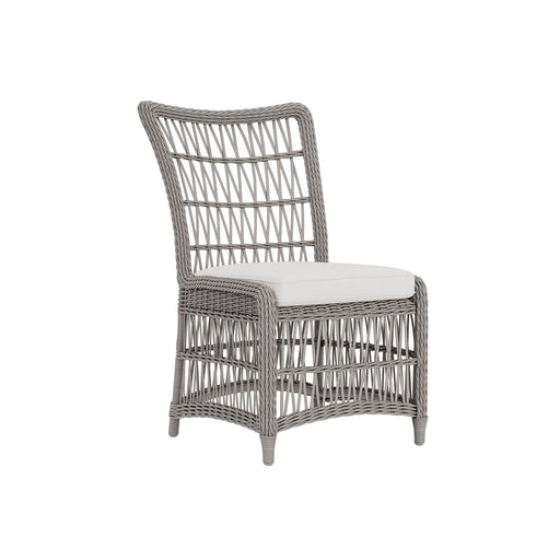 Lloyd Flanders Mackinac Armless Dining Chair, three-quarter view
