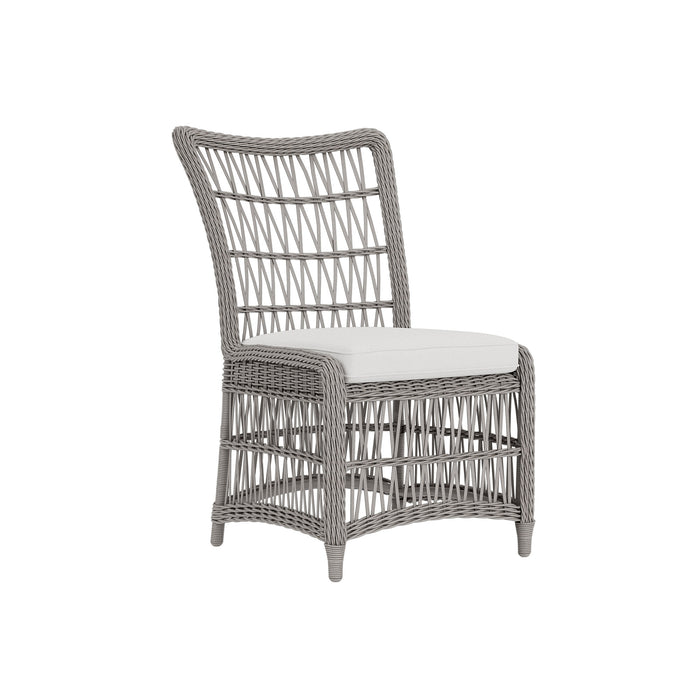 Lloyd Flanders Mackinac Armless Dining Chair, three-quarter view
