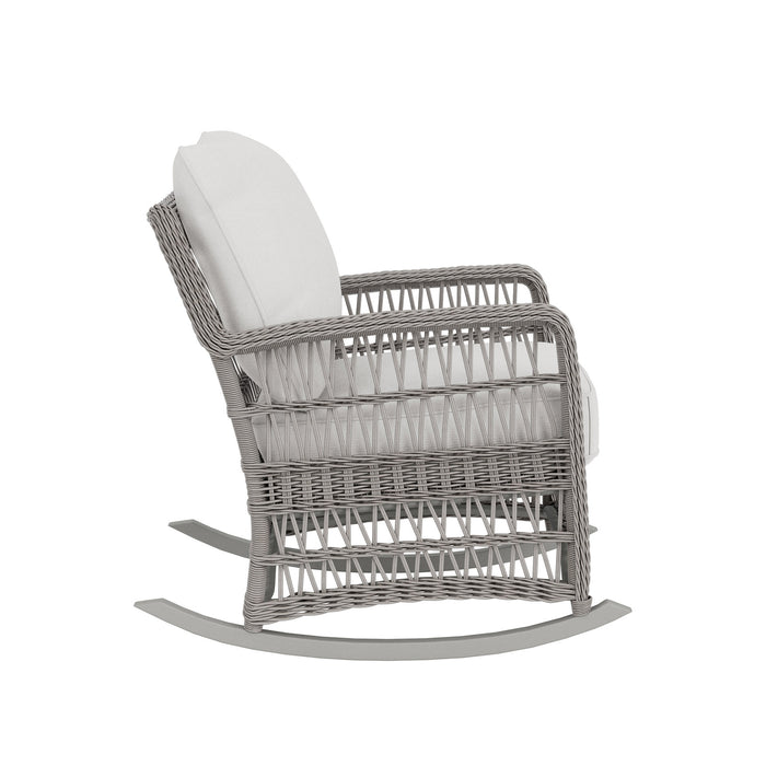 Lloyd Flanders Mackinac Lounge Rocker, side view