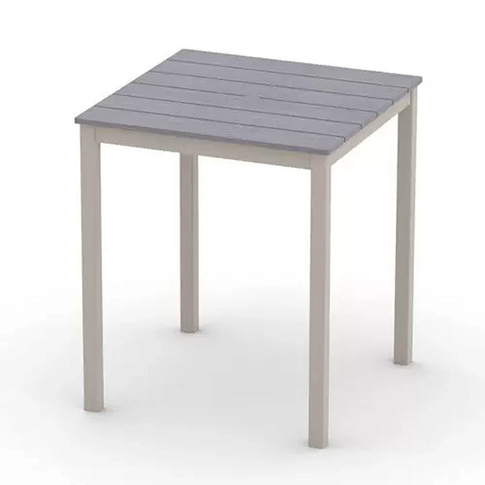 Telescope Casual Rustic Polymer Balcony Height Parson Table With 36" Square Table Top