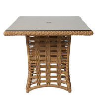84" Rectangular Umbrella Dining Table
