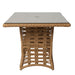Magnolia 84" Rectangular Umbrella Dining Table
