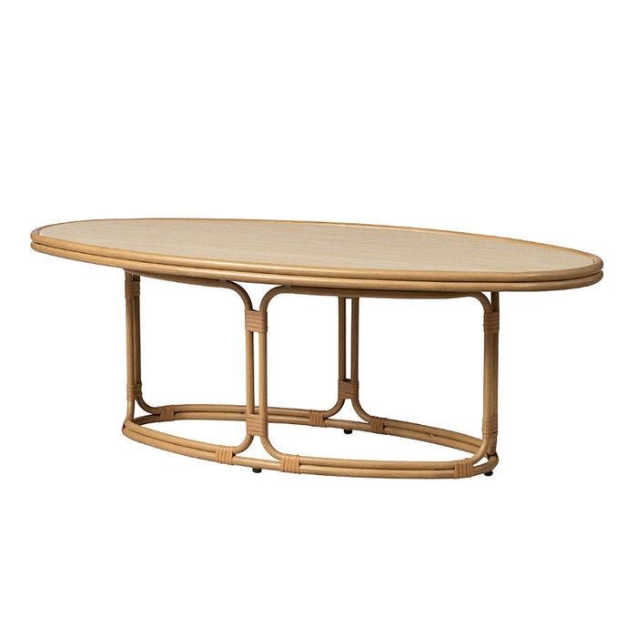 Lloyd Flanders Riviera 50" Oval Cocktail Table
