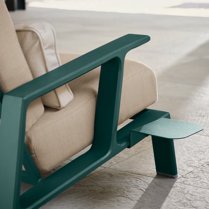 Woodard Elevation LHF Side Tray Table