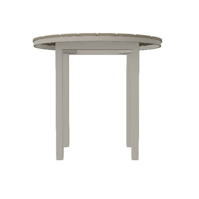 Telescope Casual Rustic Polymer Balcony Height Parson Table With 42" Round Table Top