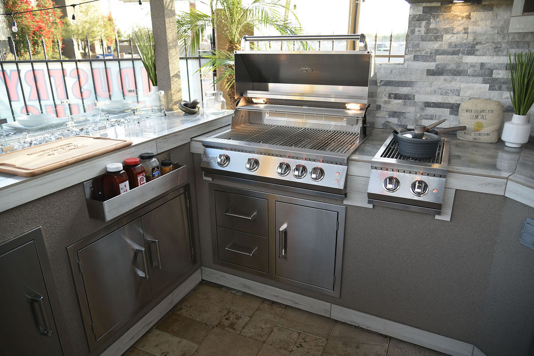 Kokomo Outdoor Kitchen Stainless Steel Two Drawer - One Door Combo