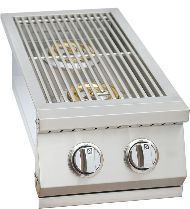 Kokomo Built In Double Side Burner Stainless Steel with Removable Cover