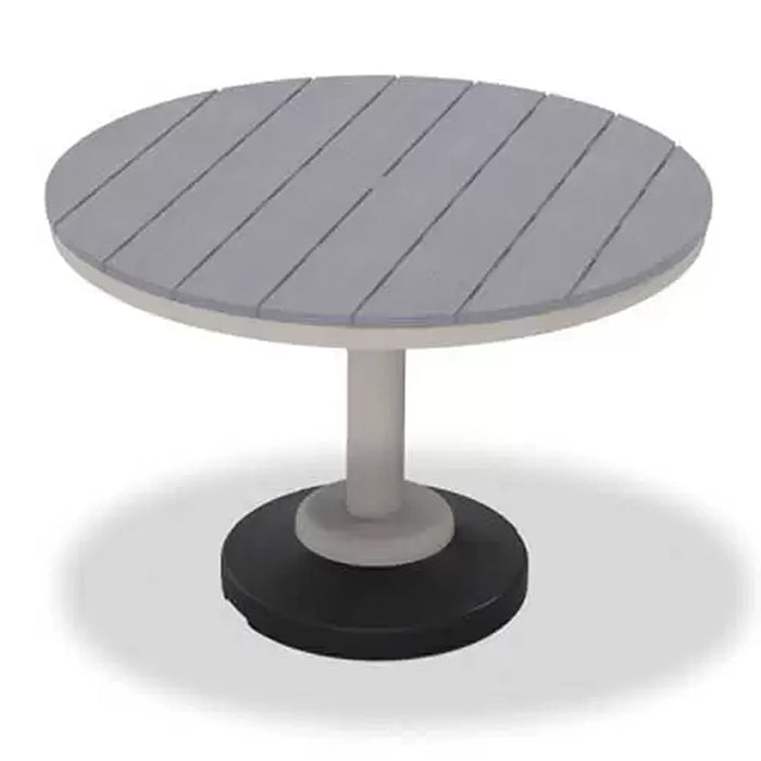 Telescope Casual Rustic Polymer Dining Height 80-Pound Pedestal Table With 36" Round Table Top