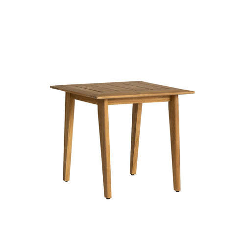 Lloyd Flanders Alpine 24" Square End Table in Natural Teak Finish