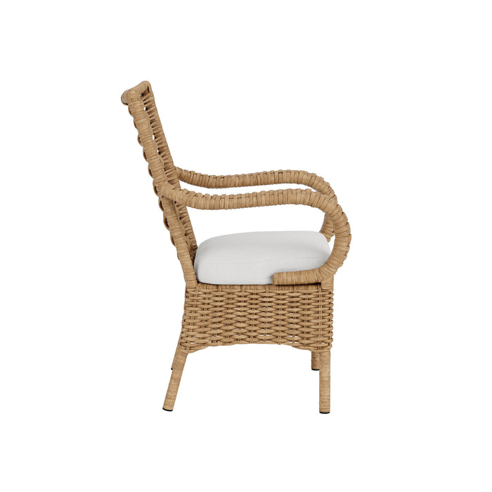 Lloyd Flanders Magnolia Dining Armchair, side view